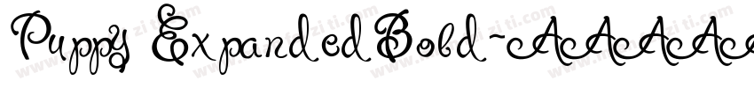 Puppy ExpandedBold字体转换